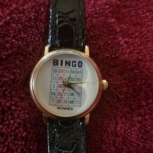 2/$25 VINTAGE genuine leather BINGO WATCH